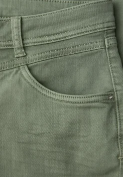 Jeans Straight Legs avec ourlet frangé