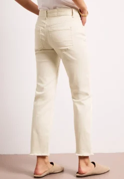 Jeans Straight Legs avec ourlet ouvert