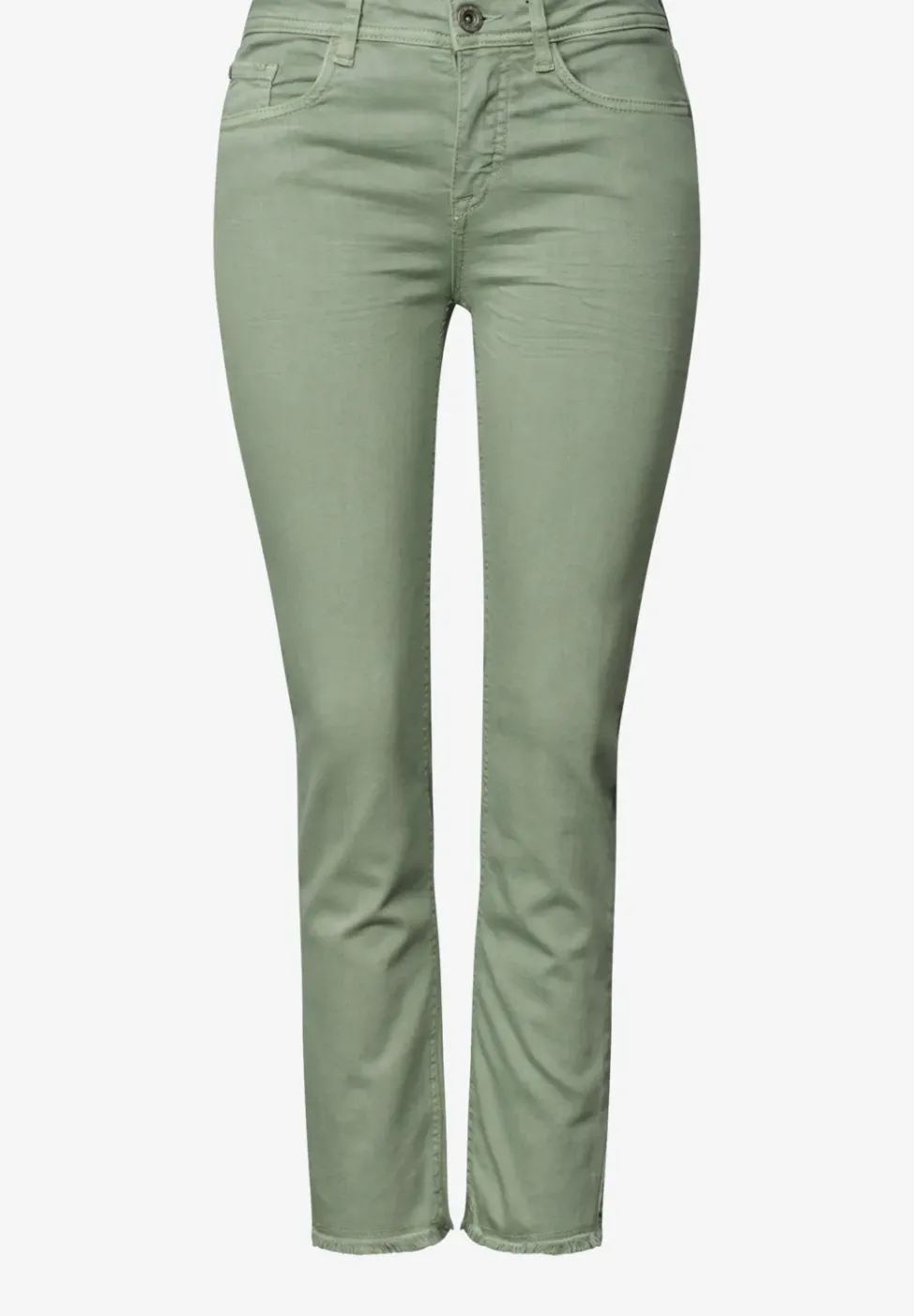 Jeans Straight Legs avec ourlet ouvert