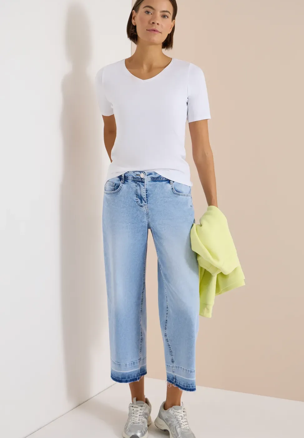 Jeans 7/8 Wide Leg en Loose Fit