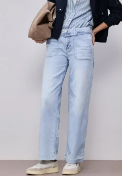 Jeans Wide Legs à l'aspect bleached