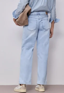 Jeans Wide Legs à l'aspect bleached
