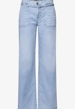 Jeans Wide Legs à l'aspect bleached