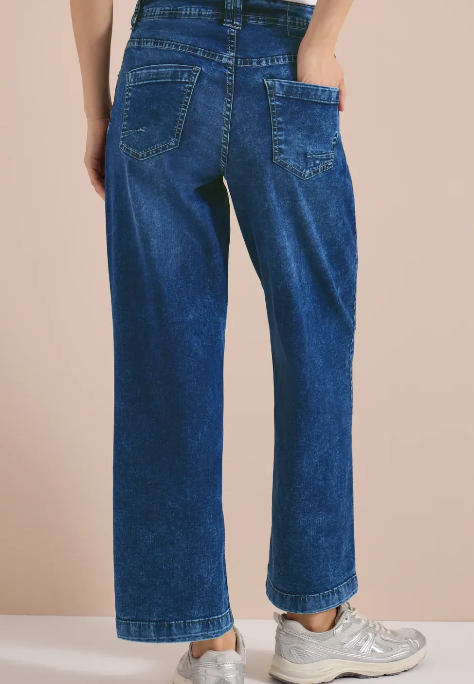 Jeans wide legs à taille haute et coupe ample