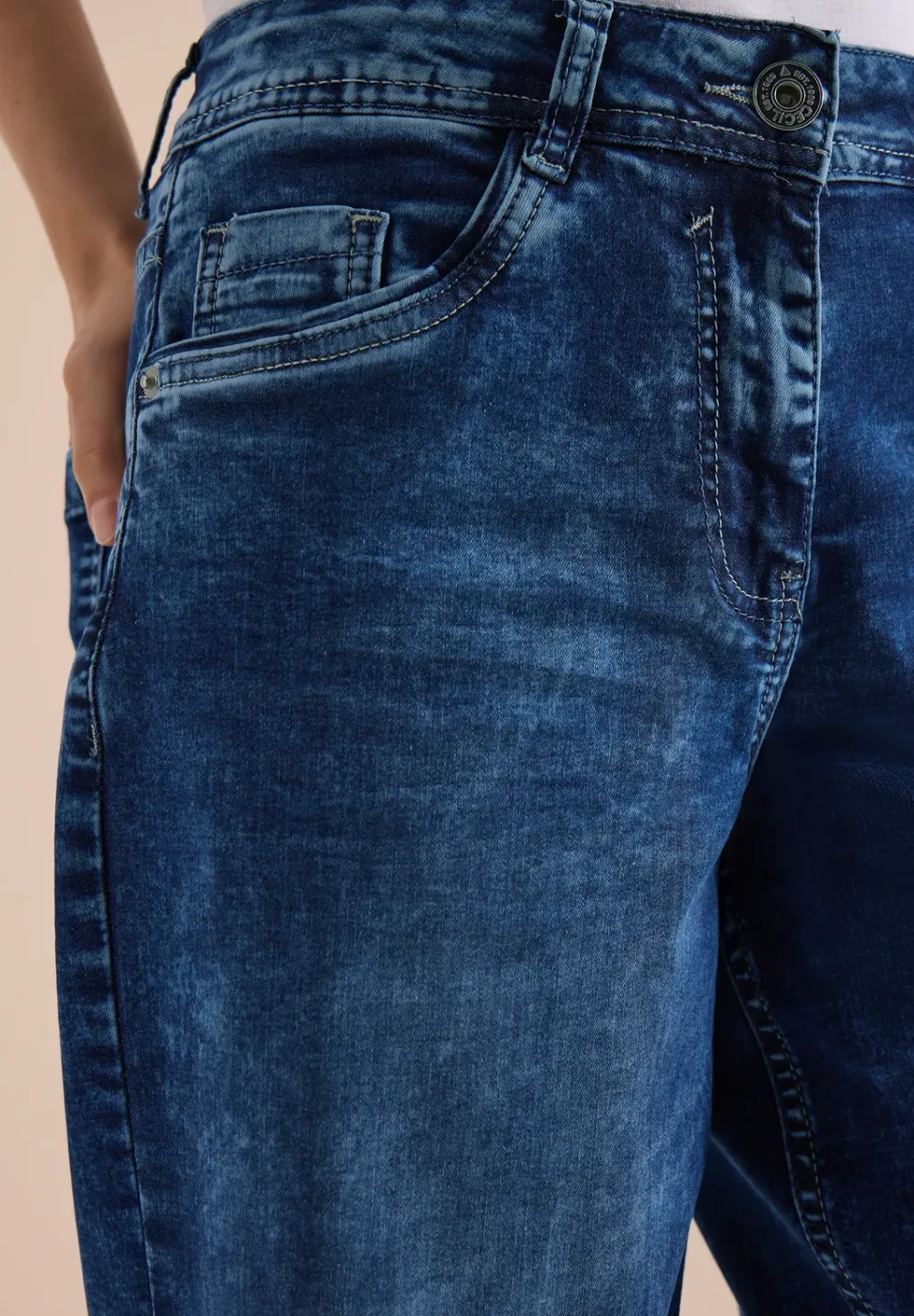 Jeans wide legs à taille haute et coupe ample