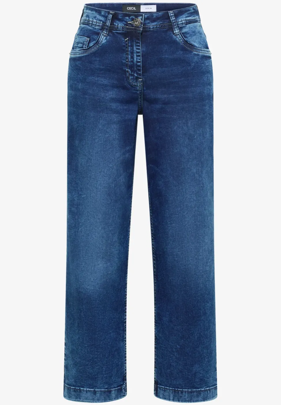 Jeans wide legs à taille haute et coupe ample