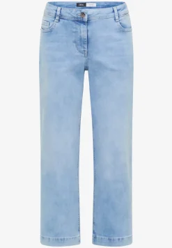 Jean 7/8 taille haute, coupe loose