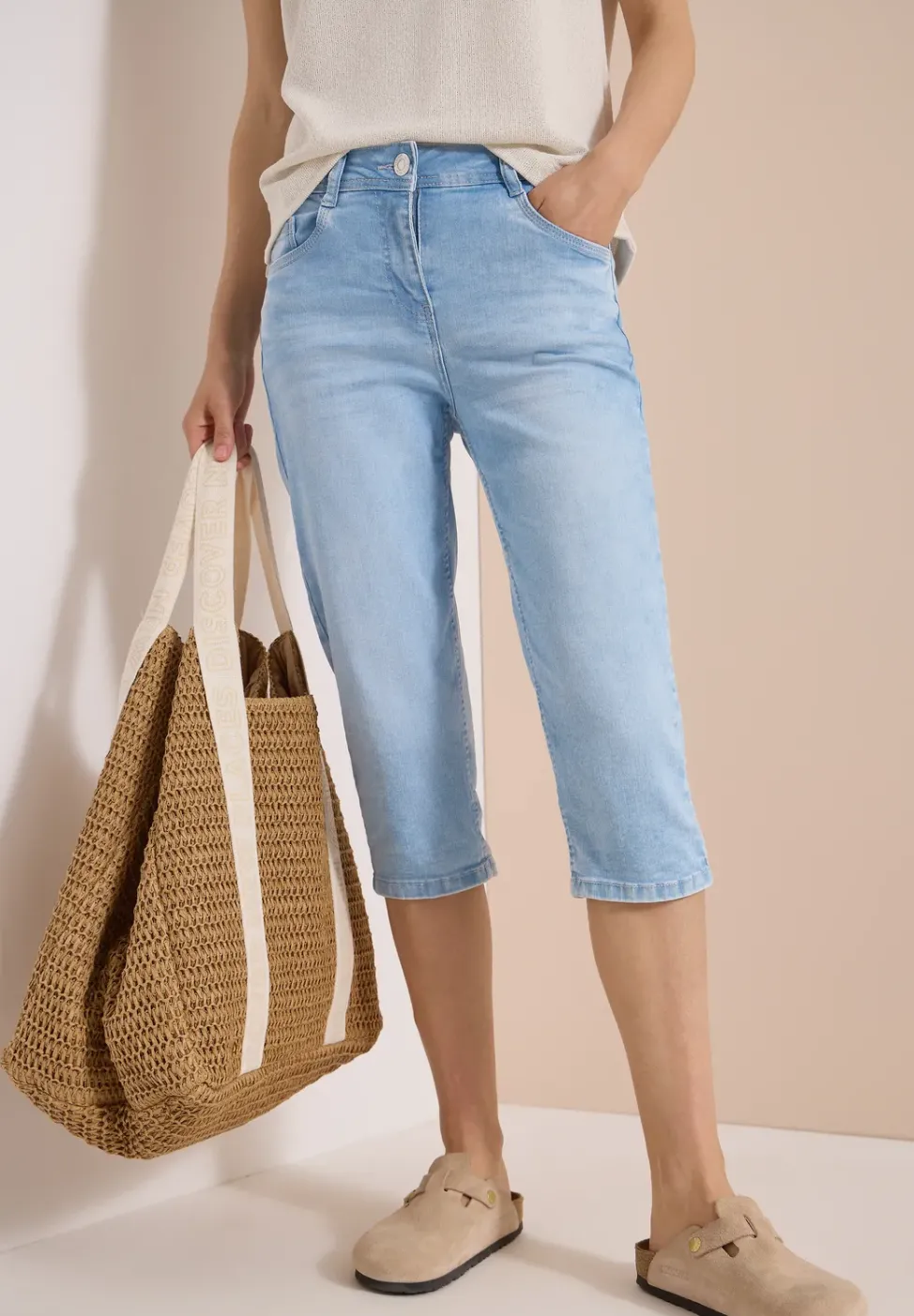 Jean taille haute Slim Leg à la coupe slim