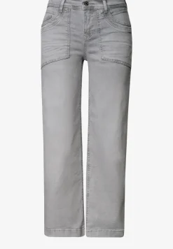 Jean taille moyenne Culotte en coupe loose