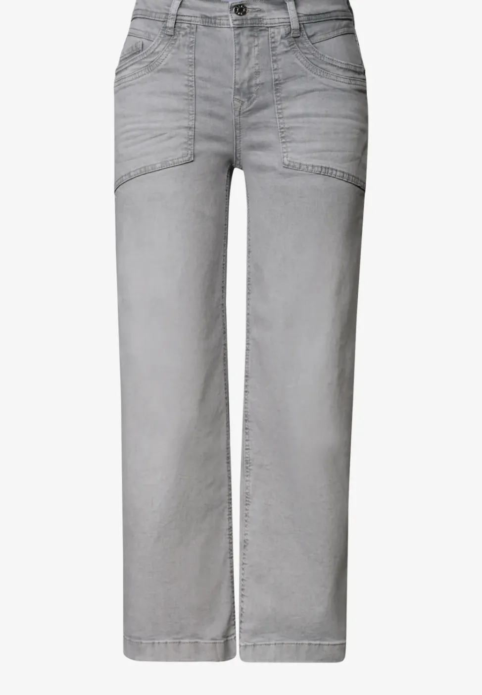 Jean taille moyenne Culotte en coupe loose