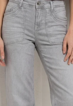Jean taille moyenne Culotte en coupe loose