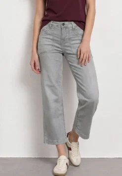 Jean taille moyenne Culotte en coupe loose
