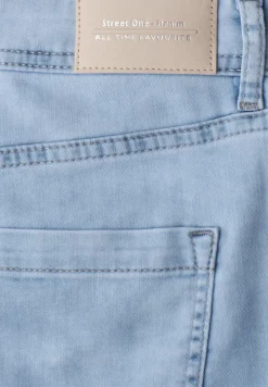 Jean taille moyenne à jambes larges, coupe loose
