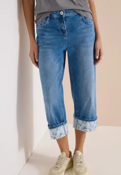 Jean 7/8 Wide Leg à revers