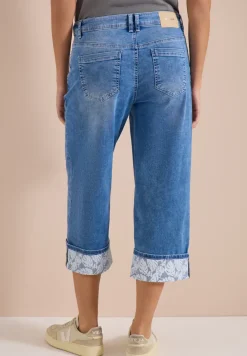Jean 7/8 Wide Leg à revers