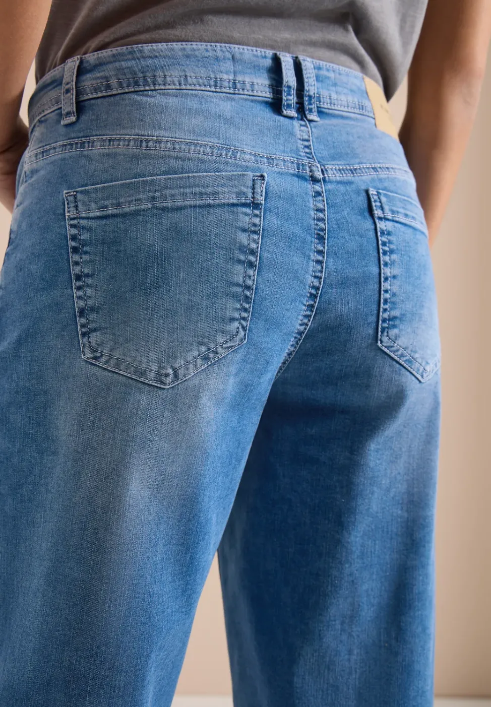 Jean 7/8 Wide Leg à revers