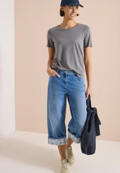 Jean 7/8 Wide Leg à revers