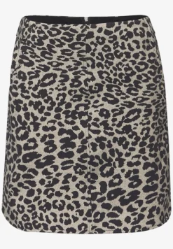 Jupe effet laine avec rivets