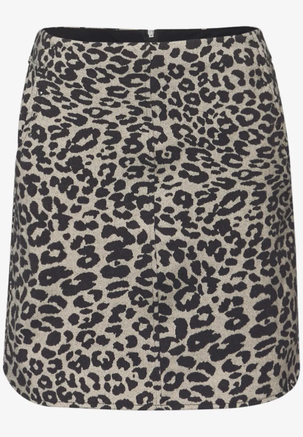 Jupe effet laine avec rivets