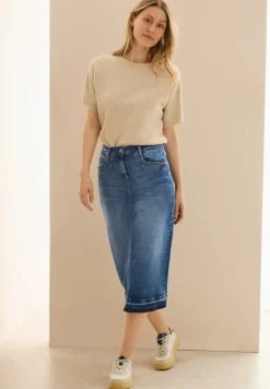 Jupe en jean midi