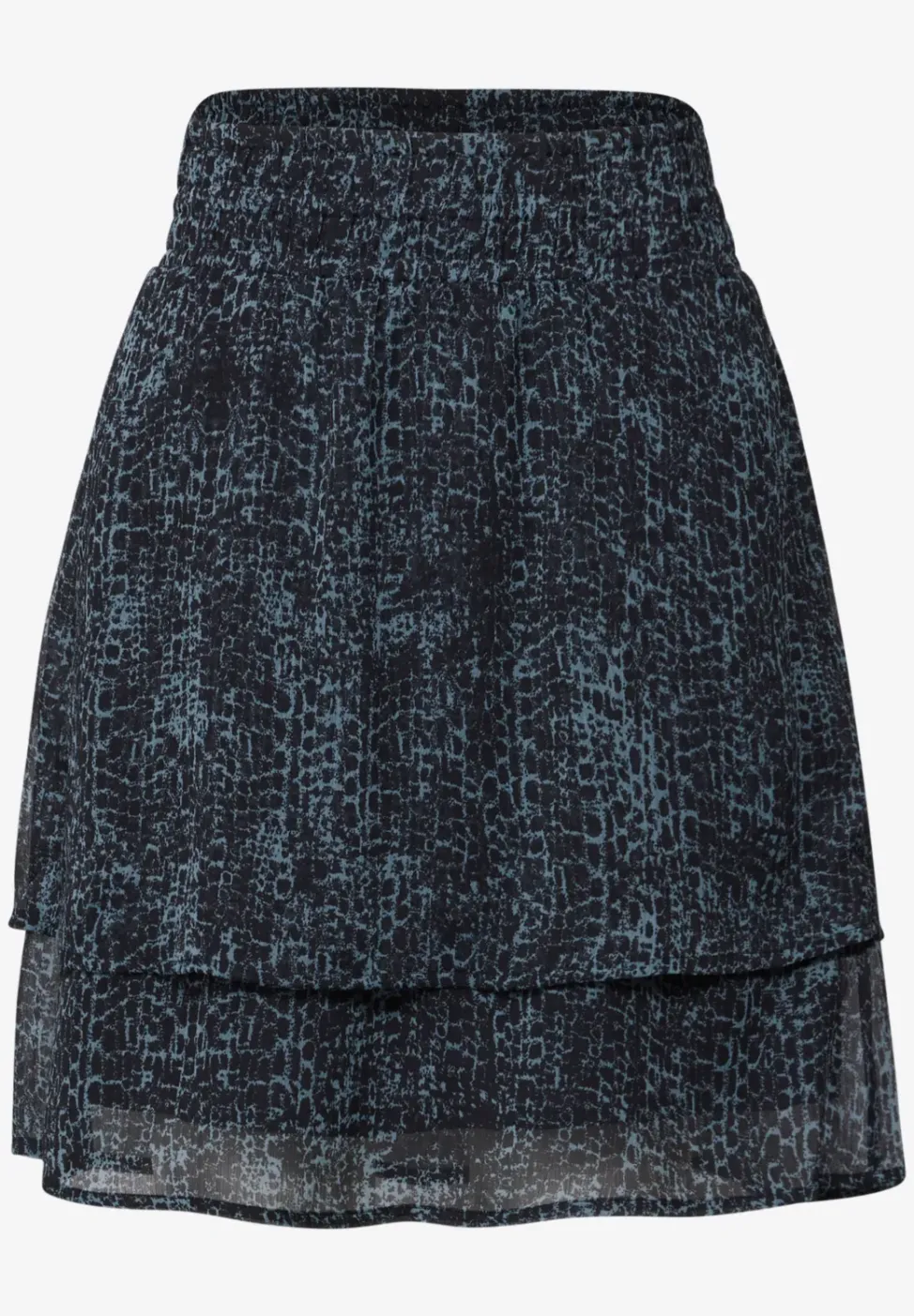 Jupe en mousseline de soie à motifs