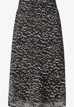 Jupe en mousseline de soie à motifs