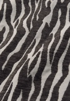 Jupe jacquard zébrée