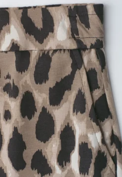 Jupe longueur genou avec ceinture paperbag