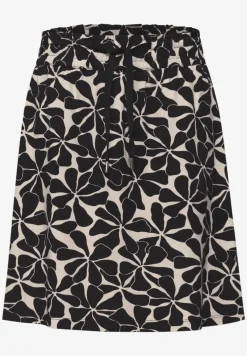 Jupe longueur genou avec taille élastique et imprimé