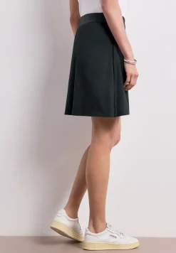 Jupe longueur genou effet cache-cœur