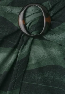 Jupe longueur genou en optique cache-cœur
