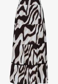 Jupe maxi en mousseline imprimée