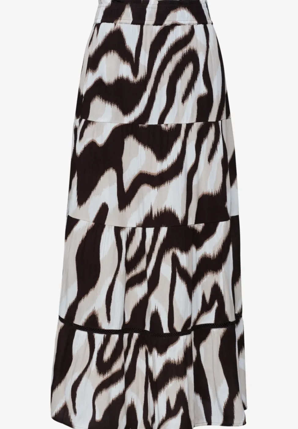 Jupe maxi en mousseline imprimée