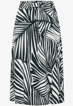 Jupe midi avec motif graphique