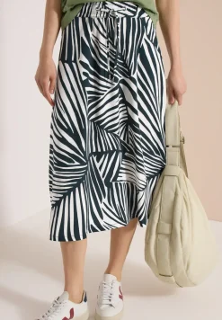 Jupe midi avec motif graphique