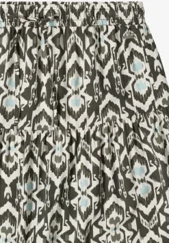 Jupe midi avec motif graphique