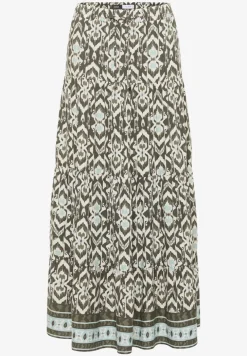 Jupe midi avec motif graphique