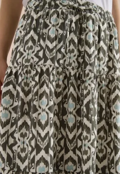 Jupe midi avec motif graphique