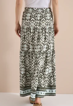 Jupe midi avec motif graphique
