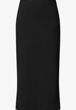 Jupe midi en jersey uni
