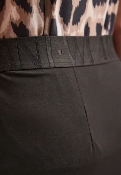 Jupe midi en jersey uni