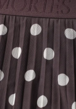Jupe midi en maille avec imprimé