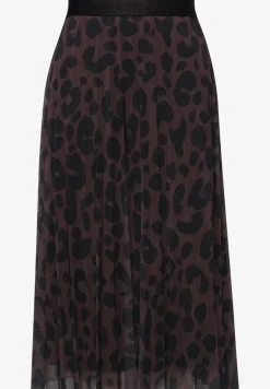 Jupe midi en maille avec imprimé