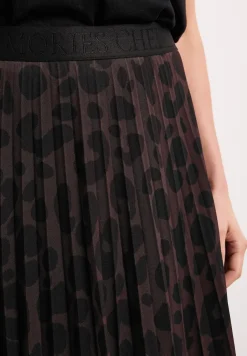Jupe midi en maille avec imprimé
