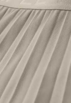 Jupe midi en mesh à structure plissée