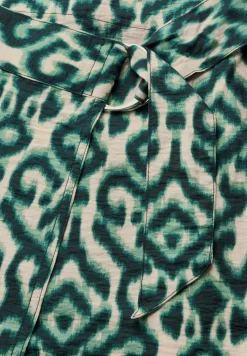 Jupe portefeuille à motifs