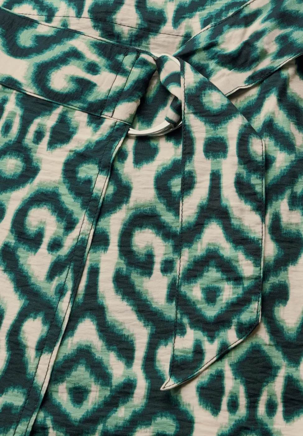 Jupe portefeuille à motifs
