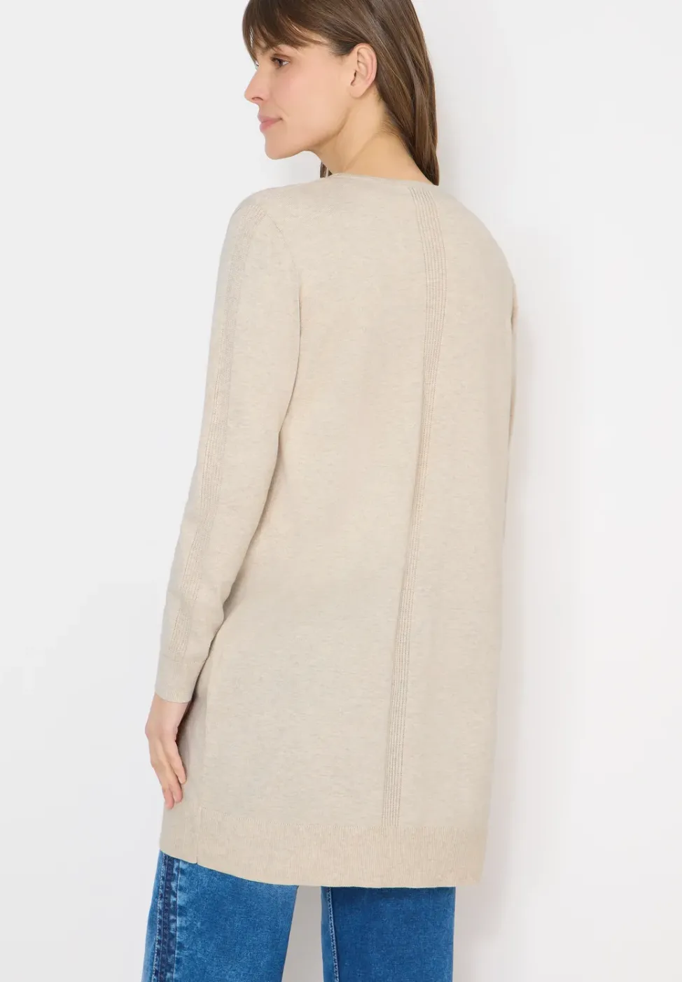 Long cardigan basique