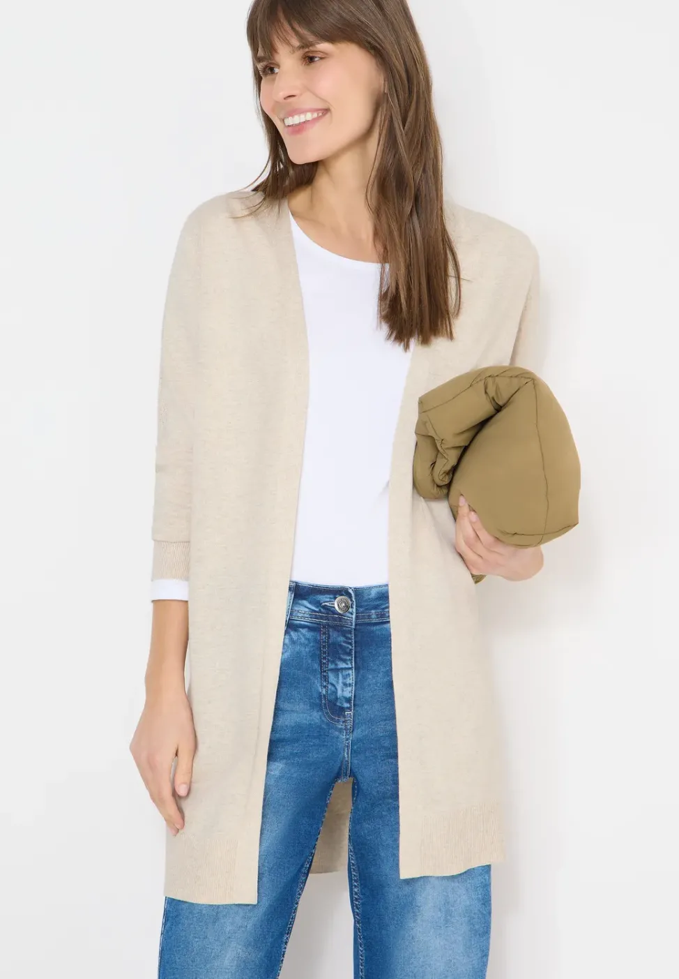 Long cardigan basique