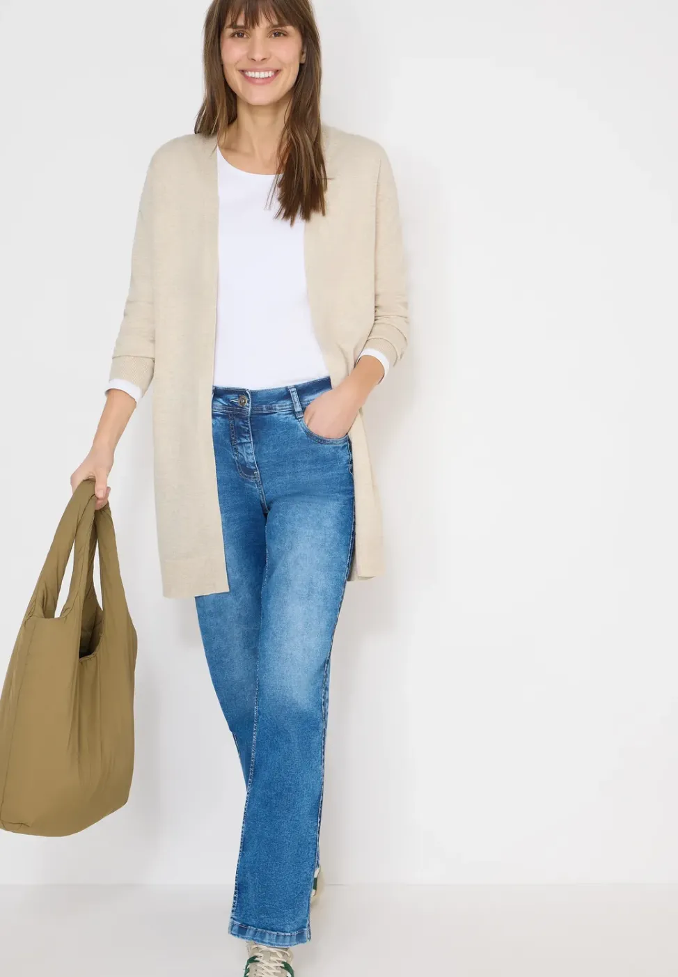Long cardigan basique